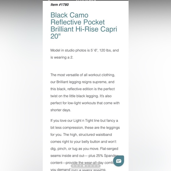 Zyia Reflective Capri - Picture 5 of 9